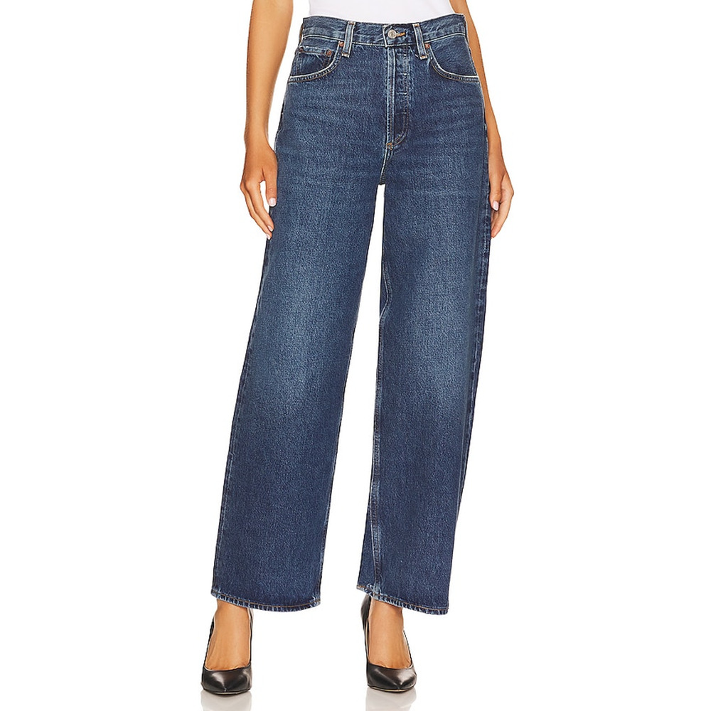 Agolde Dark Blue Flare & Wide Leg Jeans